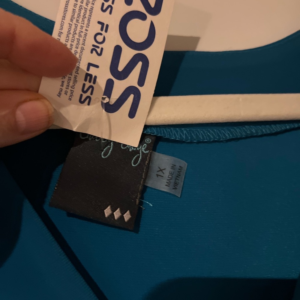 Teal Plus Size Top